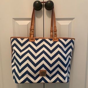 Dooney & Bourke Chevron Stripe Tote Bag